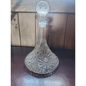 American Brilliant Period Cut Crystal Decanter